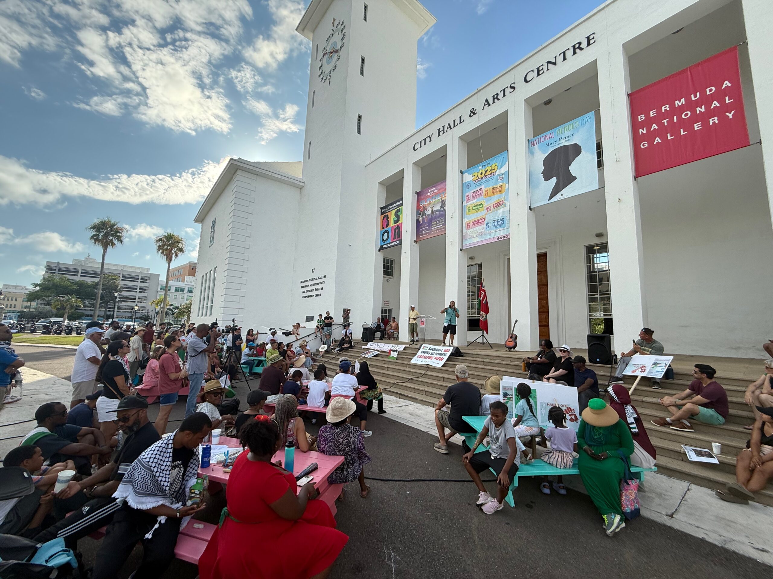 A community gathering supported through Chewstick's Bridgebuilders programme