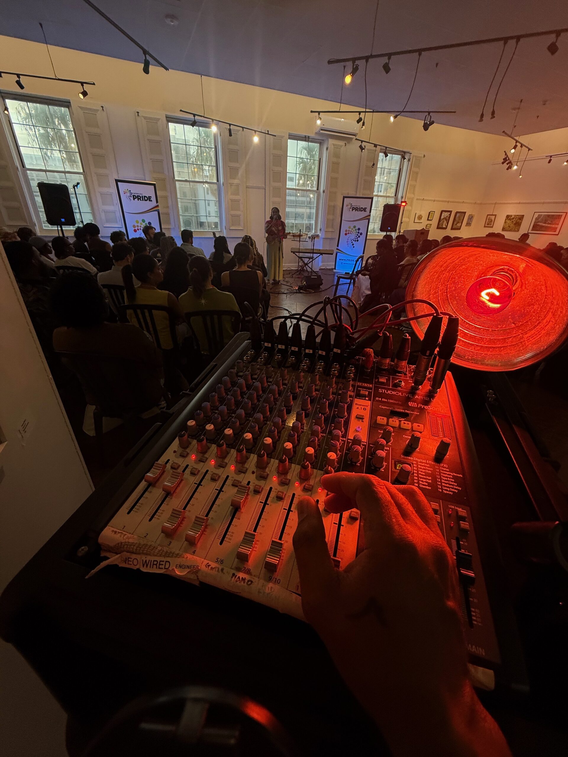 Technical production support provided for a Bermuda community event.